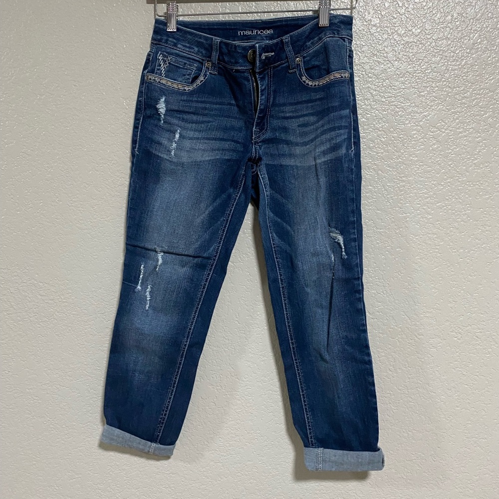Maurice denim crop size 1/2